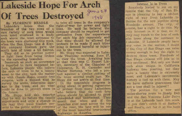 Hope for Arch destroyed 1946