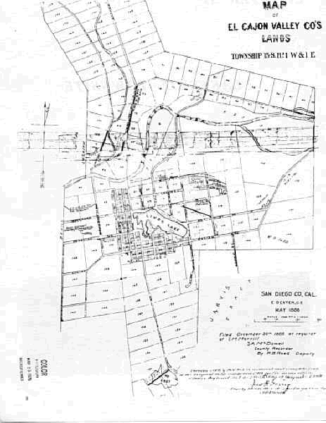 Lakeside CA Township Map