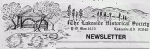 Lakeside Historical Society Newsletter