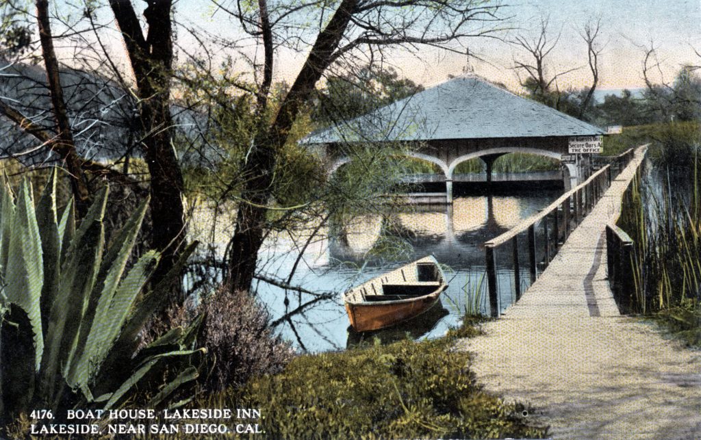 The Lakeside Boathouse - 1910c - Boathouse RPPC (ISOM)