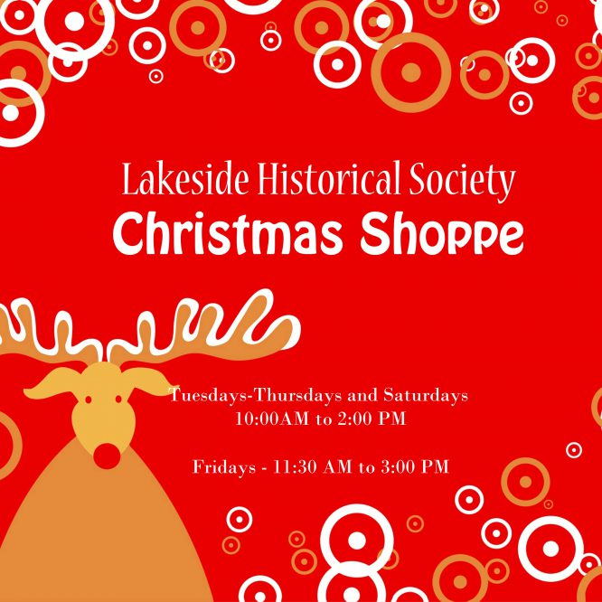Lakeside Historical Society Christmas Shoppe 2019