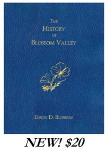 The History of Blossom Valley by Edson Blossom available through the Lakeside Historical Society
